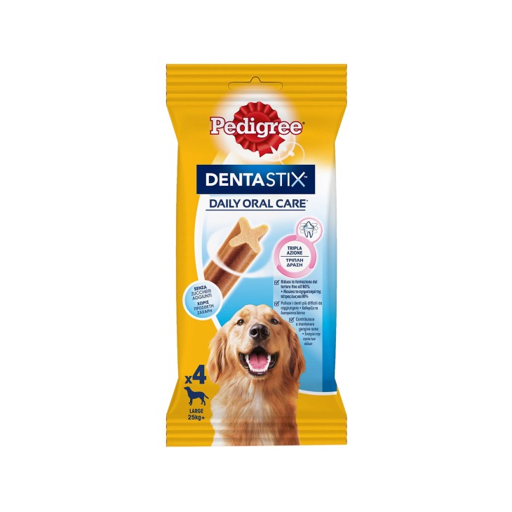 PEDIGREE DENTASTIX 154gr ΓΙΑ ΜΕΓΑΛΑ ΣΚΥΛΙΑ (25kg+) 4ΤΕΜ