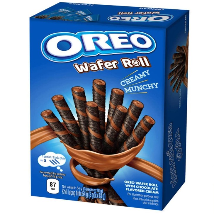 OREO WAFER ROLL ΠΟΥΡΑΚΙ ΜΕ ΓΕΜΙΣΗ ΣΟΚΟΛΑΤΑ 3Χ18gr