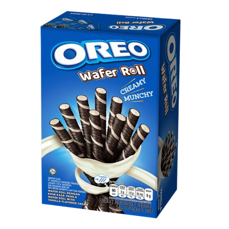 OREO WAFER ROLL ΠΟΥΡΑΚΙ ΜΕ ΓΕΜΙΣΗ ΒΑΝΙΛΙΑ 3Χ18gr