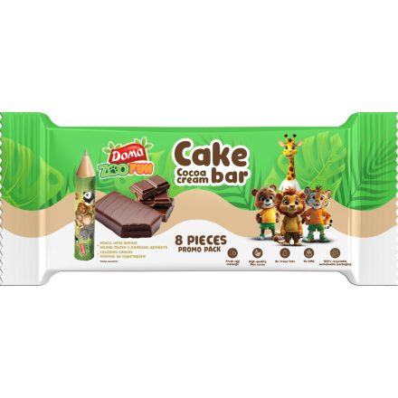 DOMA CAKE BAR 8X32GR ΜΠΑΡΑ ΚΕΙΚ ΣΟΚΟΛΑΤΑΣ ΜΕ ΓΕΜΙΣΗ ΣΟΚΟΛΑΤΑΣ