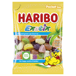 HARIBO ZAXΑΡΩΤΑ 80GR EXOTIC FRUITY & FRESH HARIBO ZAXΑΡΩΤΑ 80GR EXOTIC FRUITY & FRESH