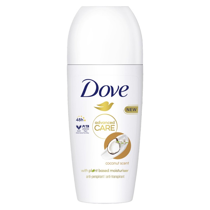 DOVE ROLL ON ADVANCED COCONUT 50ml DOVE ROLL ON ADVANCED COCONUT 50ml