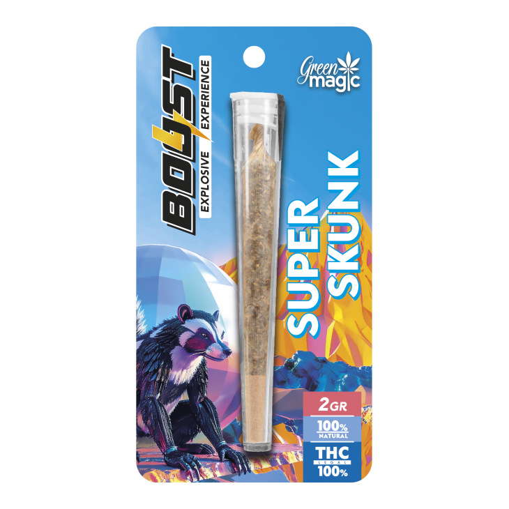 GREEN MAGIC BOOST ΠΡΟΙΟΝ ΚΑΝΑΒΗΣ ΕΤΟΙΜΟ ΤΣΙΓΑΡΟ 2G SUPER SKUNK (100% THC LE