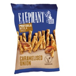 ELEPHANT BAKES PRETZELS WITH A TWIST CARAMELISED ONION 80gr