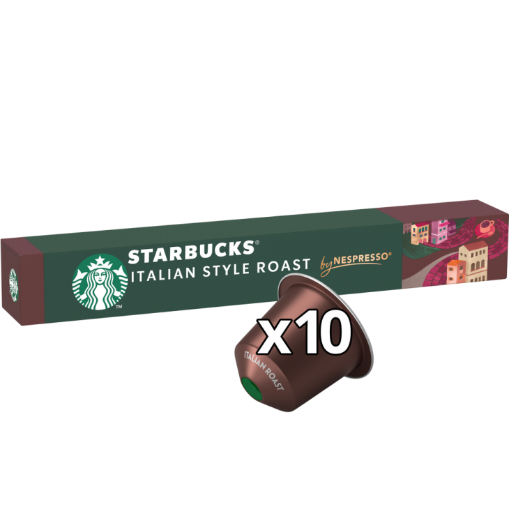 STARBUCKS 10 ΚΑΨΟΥΛΕΣ ΚΑΦΕ 56GR INT. 11 ITALIAN STYLE ROAST