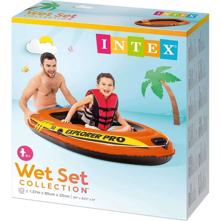 INTEX ΦΟΥΣΚΩΤΗ ΒΑΡΚΑ EXPLORER 137*85*23εκ.