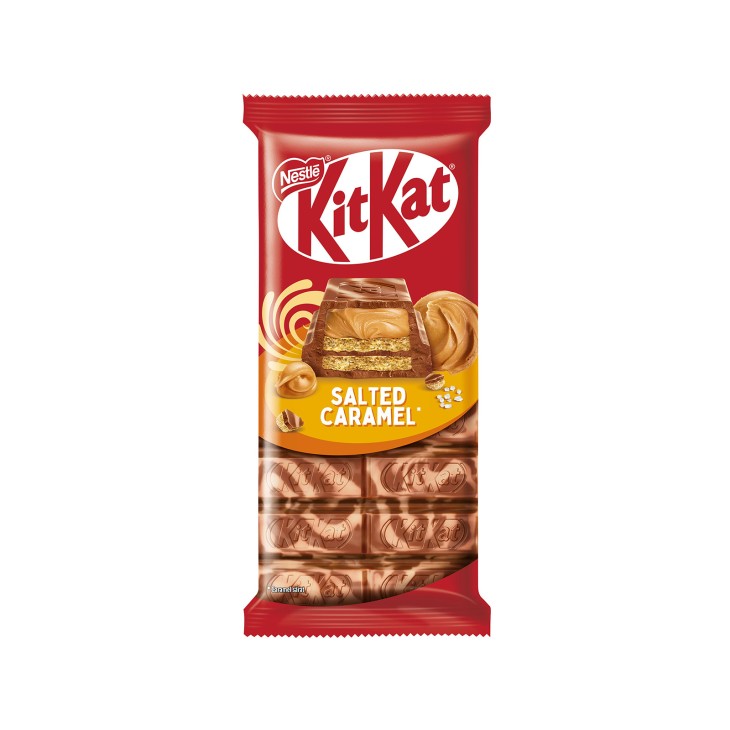 KIT KAT ΓΚΟΦΡΕΤΑ ΜΕ ΣΟΚΟΛΑΤΑ ΓΑΛΑΚΤΟΣ ΚΑΙ ΓΕΜΙΣΗ SALTED CARAMEL 99gr