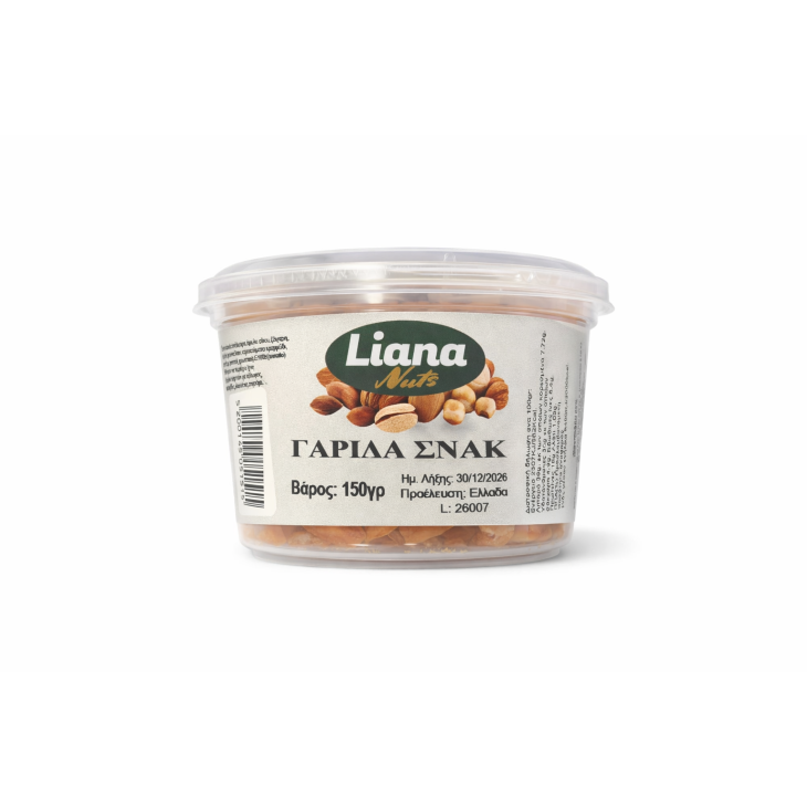 LIANA NUTS ΚΟΥΒΑΔΑΚΙ ΓΑΡΙΔΑ ΣΝΑΚ 150gr
