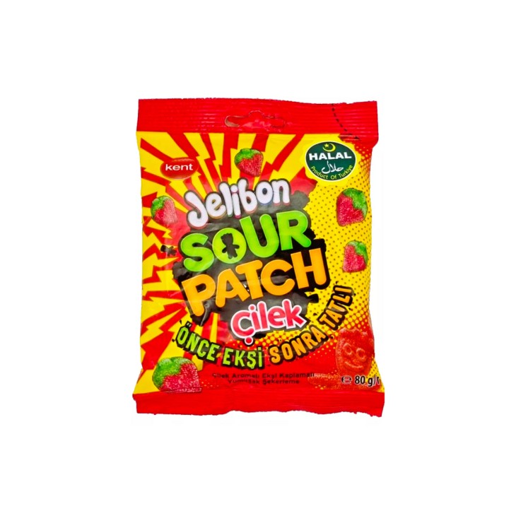 SOUR PATCH JELIBON 80GR STRAWBERRY