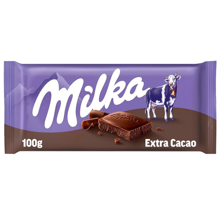 MILKA ΣΟΚΟΛΑΤΑ EXTRA COCOA 90gr - 25