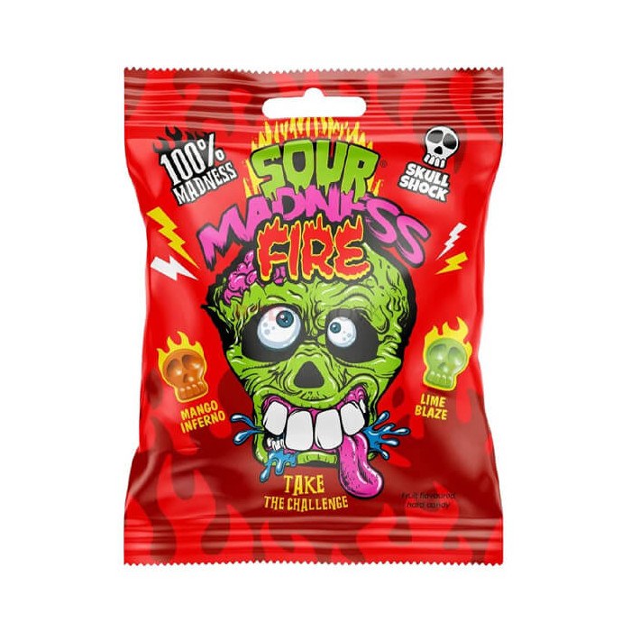 SOUR MADNESS ZAXΑΡΩΤΑ 60GR SKULL SHOCK FIRE SOUR MADNESS ZAXΑΡΩΤΑ 60GR SKULL SHOCK FIRE