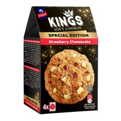 ΑΛΛΑΤΙΝΗ SOFT KINGS ΜΠΙΣΚΟΤΑ 4Χ40GR(160GR) STRAWBERRY CHEESECAKE (SPECIAL E