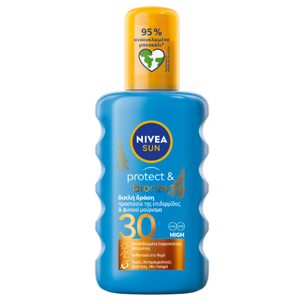 NIVEA SUN (GR) ΑΝΤΗΛΙΑΚΟ ΓΑΛΑΚΤΩΜΑ SPRAY PROTECT & BRONZE FP30 200ml