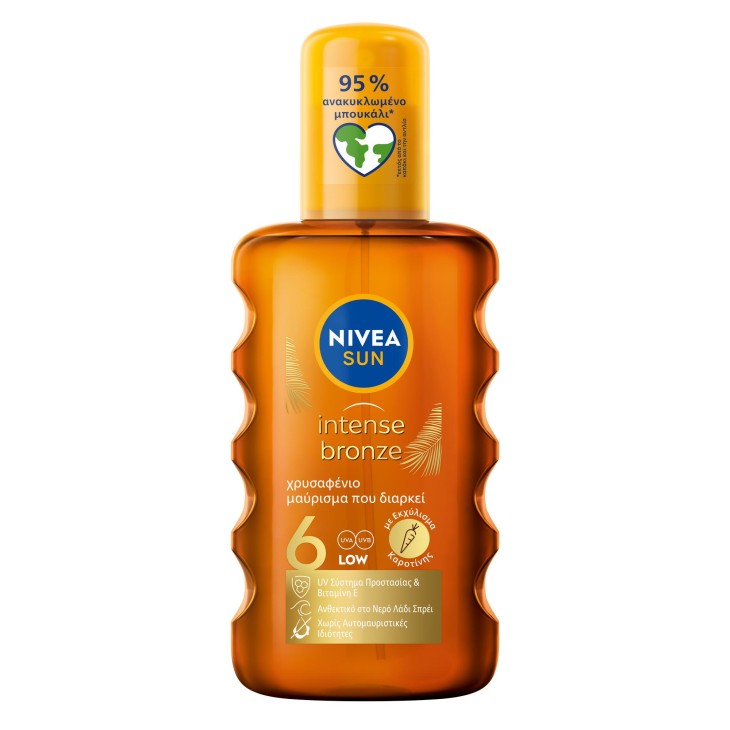 NIVEA SUN (GR) ΑΝΤΗΛΙΑΚΟ ΛΑΔΙ ΣΕ SPRAY INTENSE & BRONZE SPF6 200ml