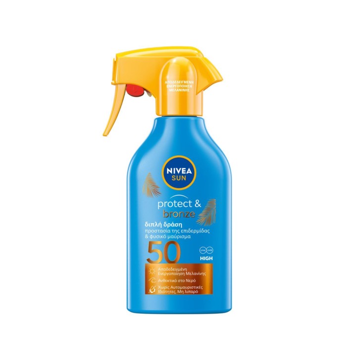 NIVEA SUN (GR) ΑΝΤΗΛΙΑΚΟ ΓΑΛΑΚΤΩΜΑ SPRAY PROTECT & BRONZE FP50+ 270ml