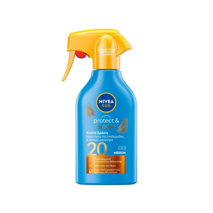 NIVEA SUN (GR) ΑΝΤΗΛΙΑΚΟ ΓΑΛΑΚΤΩΜΑ SPRAY PROTECT & BRONZE FP20+ 270ml