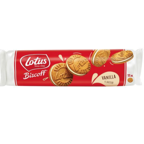 LOTUS BISCOFF ΓΕΜΙΣΤΑ ΜΠΙΣΚΟΤΑ 110GR ΜΕ ΓΕΜΙΣΗ ΒΑΝΙΛΙΑ LOTUS BISCOFF ΓΕΜΙΣΤΑ ΜΠΙΣΚΟΤΑ 110GR ΜΕ ΓΕΜΙΣΗ ΒΑΝΙΛΙΑ