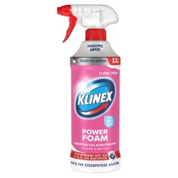 KLINEX POWER FOAM 650ML ΛΕΚΑΝΗ ΚΑΙ ΜΠΑΝΙΟ ΡΟΖ FLORAL FRESH KLINEX POWER FOAM 650ML ΛΕΚΑΝΗ ΚΑΙ ΜΠΑΝΙΟ ΡΟΖ FLORAL FRESH