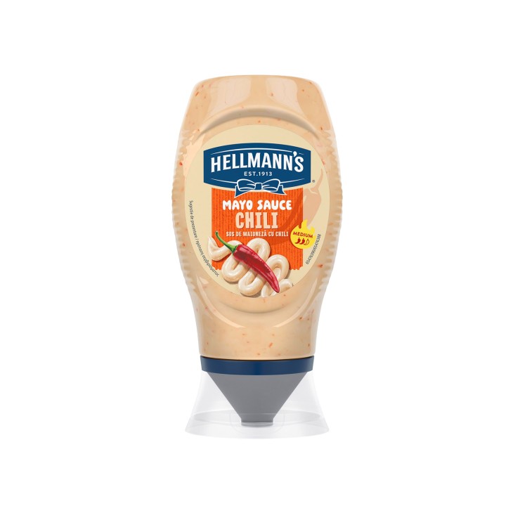 HELLMANN'S ΜΑΓΙΟΝΕΖΑ ΜΕ ΤΣΙΛΙ 250ML TOP DOWN