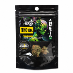 GREEN MAGIC BOOST ΑΝΘΟΣ ΚΑΝΝΑΒΗΣ AMNESIA THC LEGAL 100% 1gr