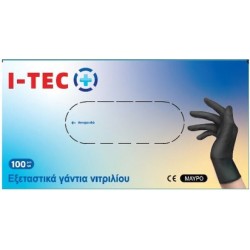 I-TEC 100ΤΕΜ ΕΞΕΤΑΣΤΙΚΑ ΓΑΝΤΙΑ ΝΙΤΡΙΛΙΟΥ ΜΑΥΡΑ (MEDIUM)
