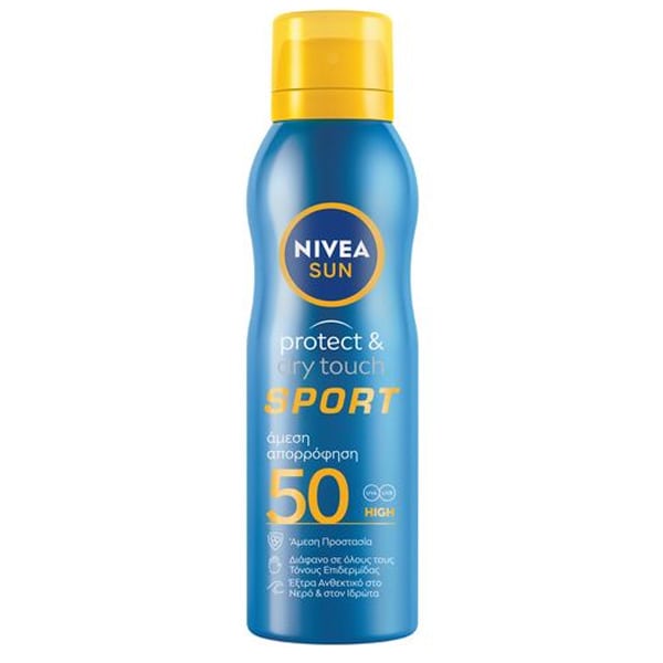NIVEA SUN (GR) ΑΝΤΗΛΙΑΚΟ ΓΑΛΑΚΤΩΜΑ SPRAY PROTECT & DRY TOUCH SPORT FP50 200