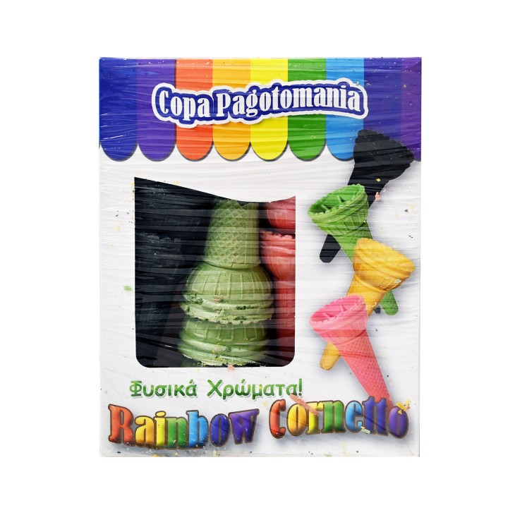 COPA PAGOTOMANIA ΧΩΝΑΚΙΑ ΠΑΓΩΤΟΥ RAINBOW CORNETTO 70gr 15TEM