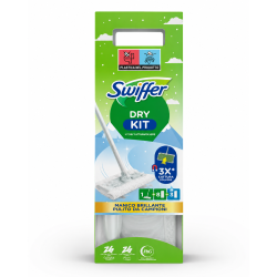 SWIFFER DRY KIT ΣΚΟΥΠΑ ΜΕ ΠΤΥΣΣΟΜΕΝΗ ΛΑΒΗ (8+3 ΥΓΡΑ ΠΑΝΑΚΙΑ) SILVER