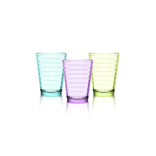VIOSARP ΠΟΤΗΡΙ ΓΥΑΛΙΝΟ ΝΕΡΟΥ ΧΡΩΜΑΤΙΣΤΟ 3ΤΕΜ 350ml ΣΧΕΔΙΟ ΡΙΓΕ