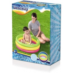 BESTWAY ΦΟΥΣΚΩΤΗ ΠΙΣΙΝΑ 70Χ24CM ΠΟΛΥΧΡΩΜΗ (2+ΧΡΟΝΩΝ)