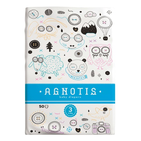 AGNOTIS ΒΡΕΦΙΚΕΣ ΠΑΝΕΣ Ν.3 (4-9kg) 50Τ