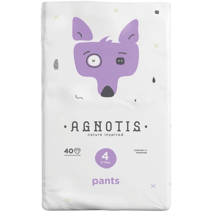 AGNOTIS ΠΑΝΕΣ ΒΡΑΚΑΚΙ Ν.4 (9-15kg) 40Τ