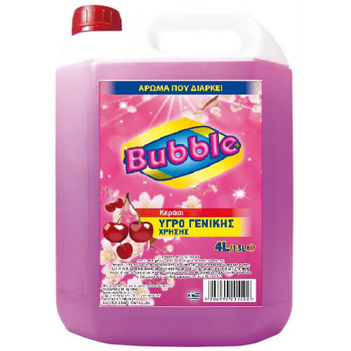 BUBBLE ΥΓΡΟ ΓΕΝΙΚΗΣ ΧΡΗΣΗΣ 4lt ΚΕΡΑΣΙ BUBBLE ΥΓΡΟ ΓΕΝΙΚΗΣ ΧΡΗΣΗΣ 4lt ΚΕΡΑΣΙ