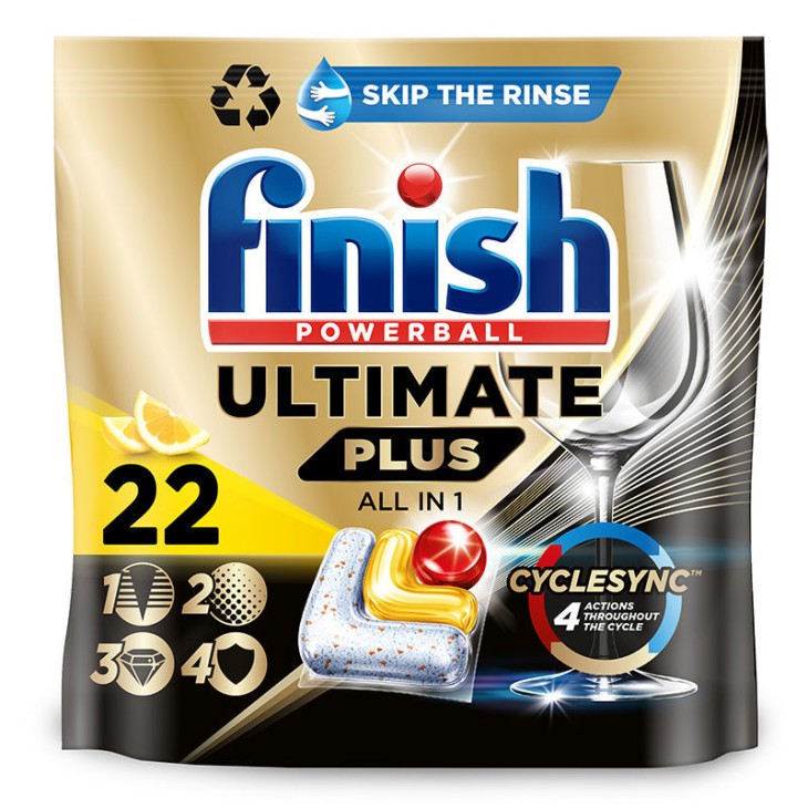 FINISH ΤΑΜΠΛΕΤΕΣ 22 POWERBALL ULTIMATE PLUS LEMON FINISH ΤΑΜΠΛΕΤΕΣ 22 POWERBALL ULTIMATE PLUS LEMON