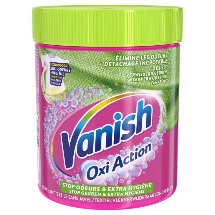VANISH ΣΚΟΝΗ ΠΛΥΝΤHΡΙΟΥ OXI ACTION STOP ODEURS 470GR ΡΟΖ