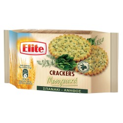ELITE CRACKERS ΜΕ ΣΠΑΝΑΚΙ & ΑΝΗΘΟ 105gr ELITE CRACKERS ΜΕ ΣΠΑΝΑΚΙ & ΑΝΗΘΟ 105gr