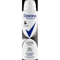 REXONA BODY SPRAY 150ml INVISIBLE BLACK N WHITE 48H REXONA BODY SPRAY 150ml INVISIBLE BLACK N WHITE 48H