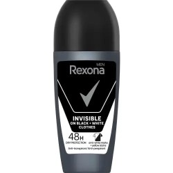 REXONA ROLL ON 50ml INVISIBLE BLACK N WHITE 48H REXONA ROLL ON 50ml INVISIBLE BLACK N WHITE 48H