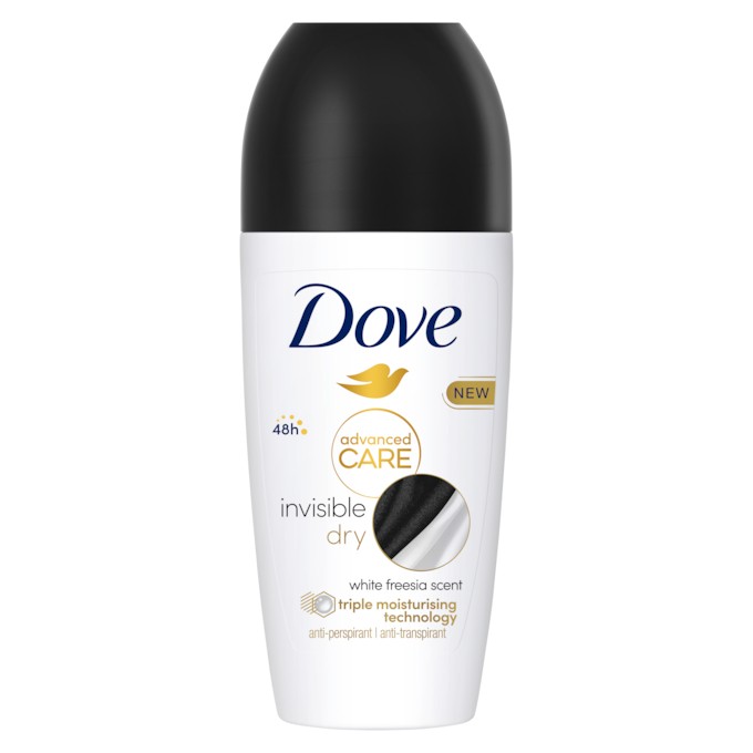 DOVE ROLL ON ADVANCED INVISIBLE DRY WOMEN 50ml DOVE ROLL ON ADVANCED INVISIBLE DRY WOMEN 50ml