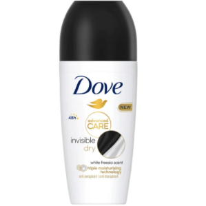 DOVE ROLL ON ADVANCED INVISIBLE DRY WOMEN 50ml DOVE ROLL ON ADVANCED INVISIBLE DRY WOMEN 50ml