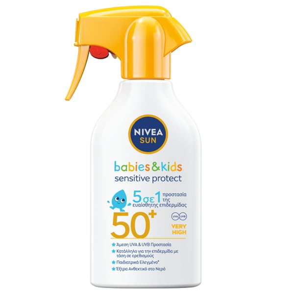 NIVEA SUN (GR) ΑΝΤΗΛΙΑΚΟ ΓΑΛΑΚΤΩΜΑ SPRAY BABIES & KIDS SENSITIVE FP50+ 250m NIVEA SUN (GR) ΑΝΤΗΛΙΑΚΟ ΓΑΛΑΚΤΩΜΑ SPRAY BABIES & KIDS SENSITIVE FP50+ 250m