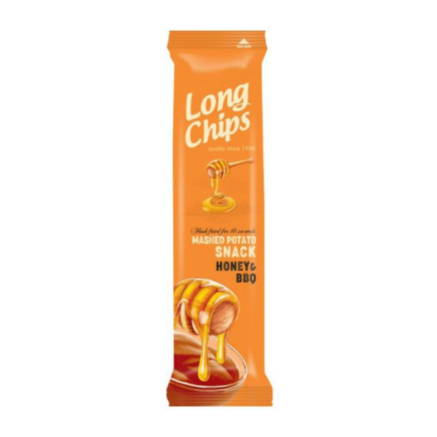 LONG CHIPS ΠΑΤΑΤΑΣ ΓΕΥΣΗ HONEY & BBQ 75GR LONG CHIPS ΠΑΤΑΤΑΣ ΓΕΥΣΗ HONEY & BBQ 75GR