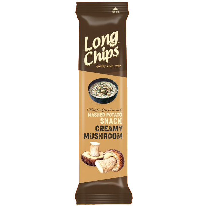 LONG CHIPS ΠΑΤΑΤΑΣ ΓΕΥΣΗ CREAMY MUSHROOM 75GR LONG CHIPS ΠΑΤΑΤΑΣ ΓΕΥΣΗ CREAMY MUSHROOM 75GR