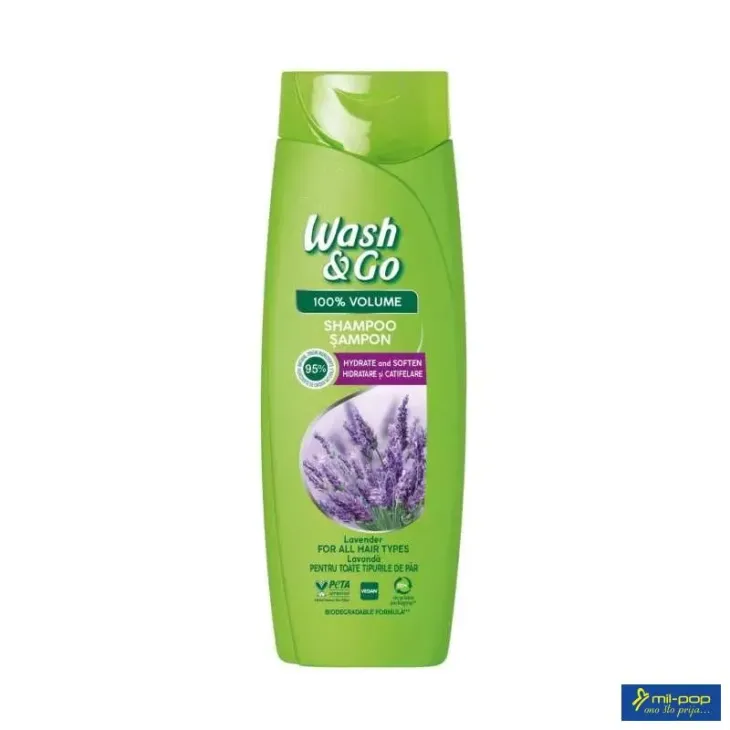 WASH & GO SHAMPOO 180ml LEVANDA WASH & GO SHAMPOO 180ml LEVANDA
