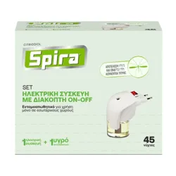 SPIRA ΗΛΕΚΤΡΙΚΗ ΣΥΣΚΕΥΗ ΜΕ ΔΙΑΚΟΠΤΗ ON-OFF ΓΙΑ ΤΑ ΚΟΥΝΟΥΠΙΑ + ΥΓΡΟ 45 NYXTE SPIRA ΗΛΕΚΤΡΙΚΗ ΣΥΣΚΕΥΗ ΜΕ ΔΙΑΚΟΠΤΗ ON-OFF ΓΙΑ ΤΑ ΚΟΥΝΟΥΠΙΑ + ΥΓΡΟ 45 NYXTE