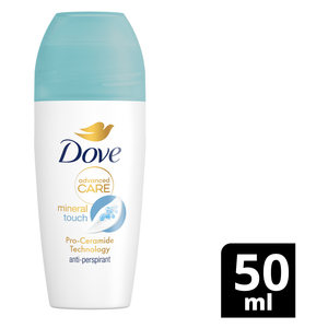 DOVE ROLL ON ADVANCED MINERAL TOUCH 50ml DOVE ROLL ON ADVANCED MINERAL TOUCH 50ml