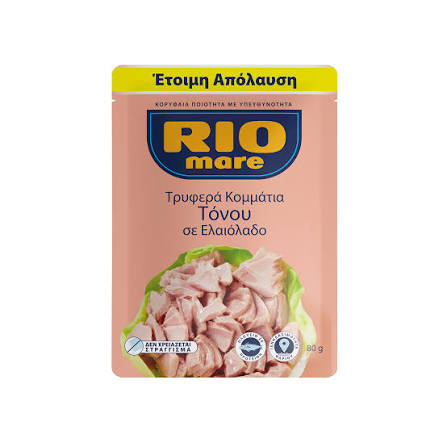 RIO MARE ΤΡΥΦΕΡΑ ΚΟΜΜΑΤΙΑ ΤΟΝΟΥ ΣΕ ΕΛΑΙΟΛΑΔΟ 80gr