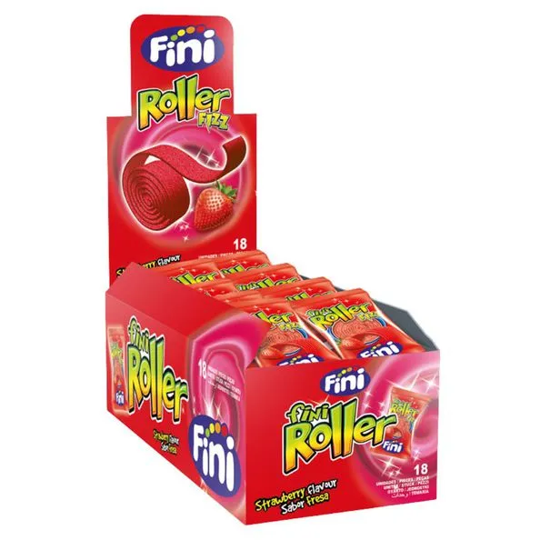 FINI ΖΑΧΑΡΩΤΑ STRAWBERRY STRIPS 20GR (18PCS) FINI ΖΑΧΑΡΩΤΑ STRAWBERRY STRIPS 20GR (18PCS)