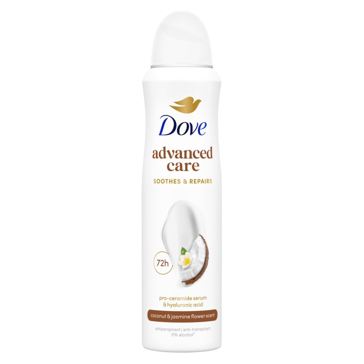 DOVE BODY SPRAY EU 150ml ADVANCE CARE COCONUT+JASMINE FLOWER DOVE BODY SPRAY EU 150ml ADVANCE CARE COCONUT+JASMINE FLOWER