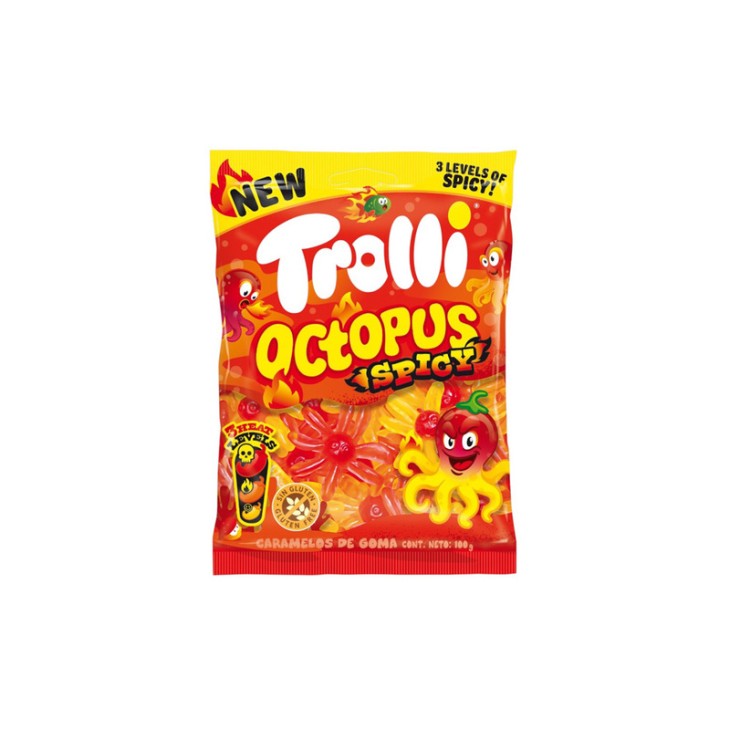 TROLLI ΖΑΧΑΡΩΤΑ 100GR OCTOPUS SPICY TROLLI ΖΑΧΑΡΩΤΑ 100GR OCTOPUS SPICY